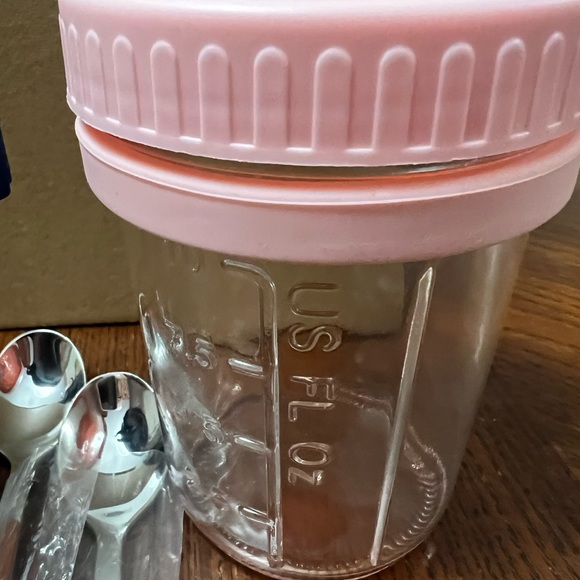 overnight oats jar Blue And Pink - Picture 3 of 7